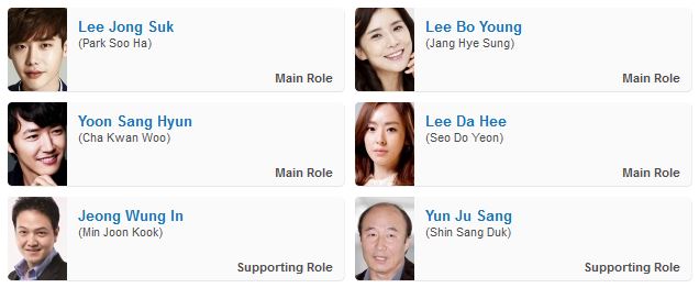 Lee Jong Suk | Lee Bo Young | Yoon Sang Hyun | Lee Da Hee
